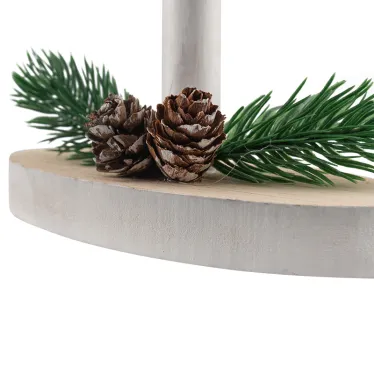 Деревянная фигурка с подсветкой «Елка на подставке» 14,5х5х30 см | 504-028 | NEON-NIGHT