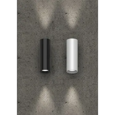 Cветильник светодиодный WL-Tube настенный10W 3000K 80х230 мм угол 60° IP54 RAL9010 белый муар | V1-R5-Y0514-21000-5401030 | VARTON