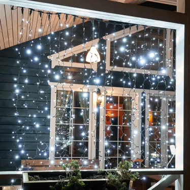 Гирлянда "Светодиодный Дождь" 2х3м, эффект мерцания, черный провод, 230 В, диоды БЕЛЫЕ, 760 LED | 235-201 | NEON-NIGHT