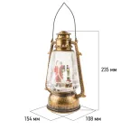 Декоративный фонарь с эффектом снегопада и подсветкой «Санта Клаус», теплый белый | 501-066 | NEON-NIGHT