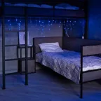 Гирлянда Айсикл (бахрома) светодиодный, 1,8 х 0,5 м, прозрачный провод, 230 В, диоды синие | 255-013 | NEON-NIGHT