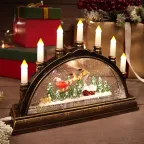 Декоративный светильник Подсвечник с эффектом снегопада | 501-164 | NEON-NIGHT