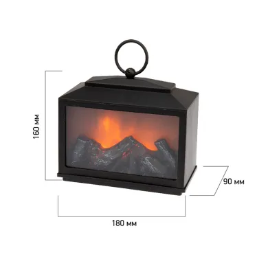 Декоративный камин "Сканди" с эффектом живого огня 18х9х16 см, батарейки 3хС (не в комплекте) | 511-033 | NEON-NIGHT