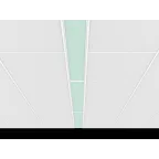 Светильник светодиодный C350/UGL медицинский универсальный 1195х295х68 мм расс. закаленное стекло 45Вт 4000K IP54 | V1-C0-00350-20G06-5405440 | VARTON