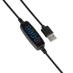 Светильник кольцевой 15W 800lm 3000-6500K 5V USB IP20 300*23мм черный дим пульт е LED 1/20 | RL003 | Gauss