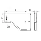Крышка на переходник RRD правосторонний 600/400 в комплекте с метизами и пластинами PTCE | 38033K | DKC