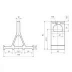 Кронштейн анкерный для магистрали (CA 2000.03) | 20801401 | ВК