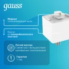 Адаптер питания для подключения светильника к трековой системе, цвет белый | TR123 | Gauss