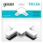Коннектор для встраиваемого шинопровода осветительного угловой (L) белый | TR134 | Gauss