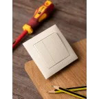 Валенсия выключатель 3-кл. 10А кремовый