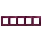 ETIKA Рамка 5 постов сливовая