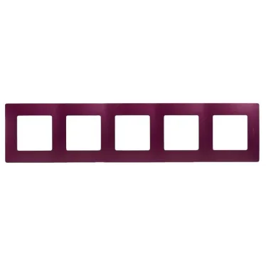 ETIKA Рамка 5 постов сливовая