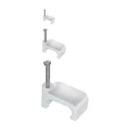 Скоба 6мм плоская пластиковая (20шт)