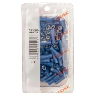 Разъем РппИм 2.5-7-0.8 синий QUADRO (100шт)