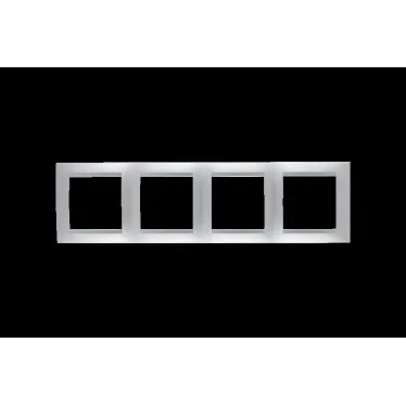 Рамка на 4 поста алюминий