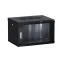 Шкаф настенный 19' TERACOM PRO 9U 600х450 мм дверь стеклянная с замком-ручкой чёрный
