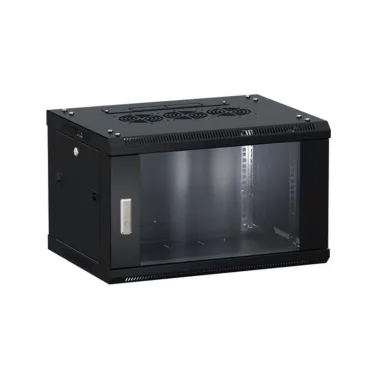 Шкаф настенный 19' TERACOM PRO 9U 600х450 мм дверь стеклянная с замком-ручкой чёрный