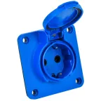 Розетка панельная РП17-3 2Р+РЕ 16А у/ф з/к кр. IP54 синяя MAGNUM