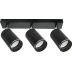 Светильник ДБО 3хGU10 без ламп наклонный черный