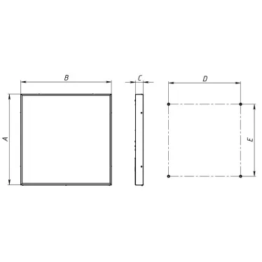 Светильник светодиодный STANDARD.PRS LED 595 4000KG3