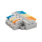 Клемма СМК 3х3 проходная разветвительная 3 полюса, 1 ввод, 3 вывода на полюс, REXANT