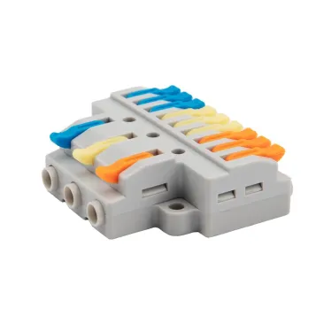 Клемма СМК 3х3 проходная разветвительная 3 полюса, 1 ввод, 3 вывода на полюс, REXANT