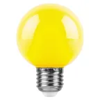 Лампа светодиодная LED 3вт Е27 желтый шар G60
