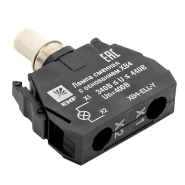 Лампа сменная c основанием XB4 желтая 400В PROxima