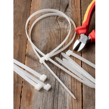 Хомут P6.6 стандартный белый 7.6x350 (100шт) FlexLock PROxima