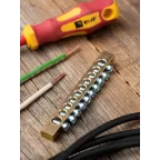 Шина PEN ноль-земля 6х9мм 10 отверстий латунь крепеж по краям PROxima