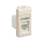 Компьютерная розетка ''Ванильная дымка'' ''Avanti'' RJ-45 модульная, кат. 6А, 1 мод