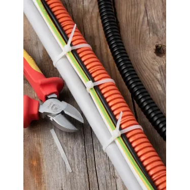 Хомут P6.6 стандартный белый 3.6x180 (100шт) FlexLock PROxima