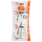 Удлинитель электрический с заземлением с выключателем 3 розетки 5м ПВС 3x0,75мм2 10А UX-3es-5m ЭРА