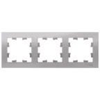 Рамка трехпостовая ATLASDESIGN универсальная алюминий