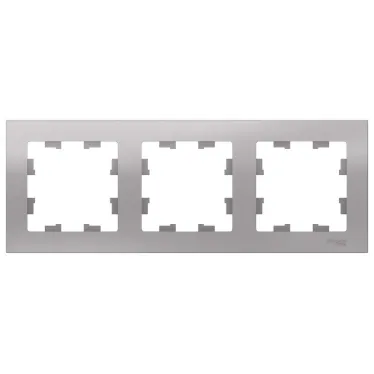 Рамка трехпостовая ATLASDESIGN универсальная алюминий