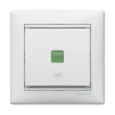 VALENA Кнопка с символом Звонок белый