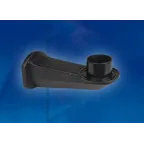 Кронштейн для садово-парковых светильников. Ти соединения с рассеивателем - резьбовой. Длина 190мм. Встроенный патрон Е27. Материал - пластик. Цвет черный. UFP-C23BN-190 BLACK