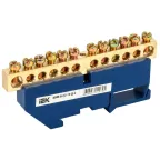 Шина N ноль на DIN-изолятор ШНИ-8х12-12-Д-С