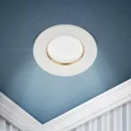 Светильник встраиваемый алюминиевый KL107 WH/GD MR16 GU5.3 белый золото