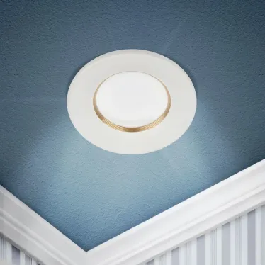 Светильник встраиваемый алюминиевый KL107 WH/GD MR16 GU5.3 белый золото