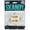 SKANDY Аудиорозетка 4-местная SK-A01W арктический белый IEK