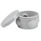 Коробка распаячная КМР-040-039 с крышкой наружная (85х40) 4 мембранных ввода IP54 розничный стикер PROxima