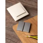 Валенсия лицевая панель выключателя 2-кл. 10А сталь