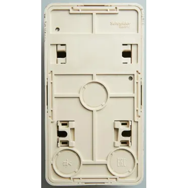 ЭТЮД Блок открытой установки Розетка без заземления + Выключатель одноклавишный сосна