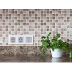 Розетка 2К+З немецкий стандарт 16 А 250 В~ INSPIRIA алюминий