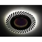 Светильник ЭРА декор cо светодиодной подсветкой MR16, белый/золото DK LD39 WH/GD /1