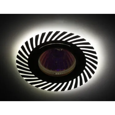 Светильник ЭРА декор cо светодиодной подсветкой MR16, белый/золото DK LD39 WH/GD /1