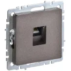 BRITE Розетка компьютерная RJ45 кат.5E РК10-БрТБ темная бронза