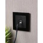 Стокгольм Механизм Розетки Phone 1-местной черный