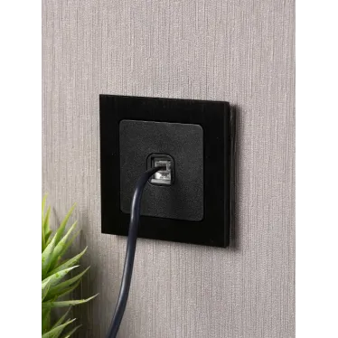Стокгольм Механизм Розетки Phone 1-местной черный